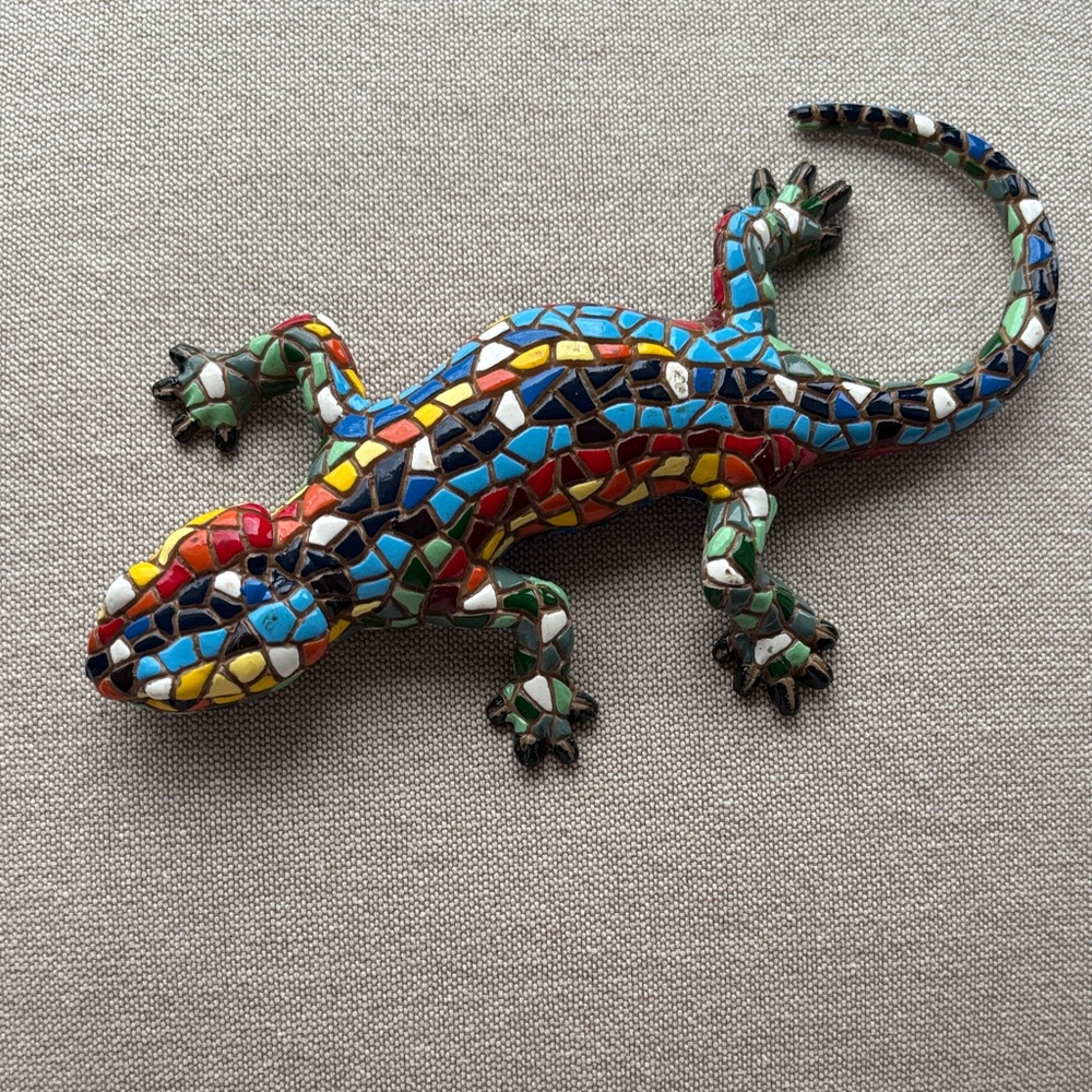 Colorful Mosaic Gecko/Salamander Reptile Decor - Picture 4 of 6